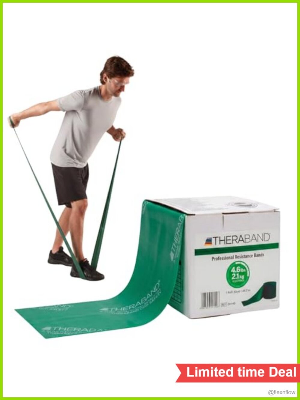 Heavy Resistance Latex Band 50-Yard Roll Cut-to-Length Physical Therapy Exercise
